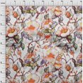 thumbnail image 4 of oneOone Cotton Flex Orange Fabric Florals Sewing Craft Projects Fabric Prints By Yard 40 Inch Wide, 4 of 4