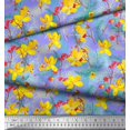 thumbnail image 4 of Soimoi Poly Georgette Fabric Leaves & Floral Artistic Print Sewing Fabric Yard 42 Inch Wide, 4 of 4
