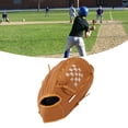 thumbnail image 3 of Baseball Glove, Ergonomic Design, Enhanced Grip & Stability, PU Leather Outfield Mitt, Excellent Durability, Suitable for All Baseball Enthusiasts, I Web, 10 Inch, 3 of 7