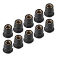 thumbnail image 1 of thinsony 10pcs Screw Nuts Rubber Motorcycle Windscreen Nuts Shock-proof Motorbike Well Fasteners, M6, 1 of 7
