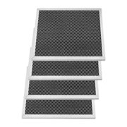 Tnarru Vent Hood Aluminum Rustproof Lightweight Screen Heat Resistant Kitchen Range Hood for BBQ Exhaust Systems 4 Pieces