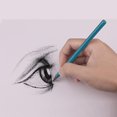 thumbnail image 3 of Crayon Graphite, Lignes Claires 6 Pcs Ensemble de Crayons Graphite Haute Densité pour Dessin Bleu, 3 of 7