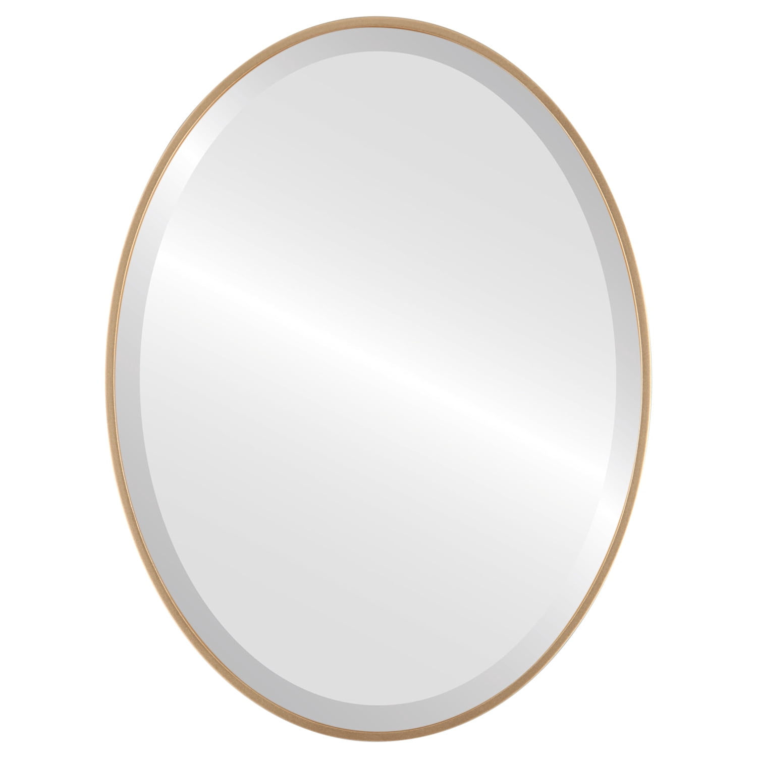 Singapore Framed Oval Mirror - Gold Spray - 21" x 31"