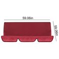 thumbnail image 3 of Birdeem Swing Waterproof Polyester Cloth Seat Cover, Garden Swing Seat Replacement Seat Cover, Double Swing Replacement Seat Cover, Outdoor Patio Swing Seat Cover, 3 of 7