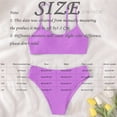thumbnail image 2 of Hiiyo Big Girls Swimsuit Solid Color Bikini Set Kids Swimwear Bathing Suit,2-Piece, 2 of 3
