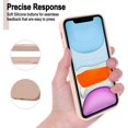 thumbnail image 2 of Compatible with iPhone 11 Case,Ultra Slim Case Liquid Silicone Cover for iPhone 11 (6.1 inch), with Full Body Protection Anti-Scratch Shockproof Bumper, Orange Pink, 2 of 5