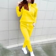 thumbnail image 2 of fheaev Ensemble de Survêtement Deux Pièces pour Femmes Décontracté Tenue 2 Pcs Ensemble d'Entraînement de Gym Chandails à Capuchon Survêtement avec Poche Chandail à Manches Longues Haut Pantalon Ensemble, 2 of 9