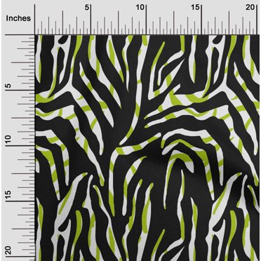 oneOone Cotton Jersey Light Green Fabric Skins Animal Dress Material Fabric Print Fabric By The Yard 58 Inch Wide
