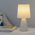 thumbnail image 4 of LSLJS Bedside Lamp Touching Control Table Lamp with USB Charging Ports Nightstand Lamp with Linen Fabric Shade for Bedroom Living Room, Decorative Lights, 4 of 7