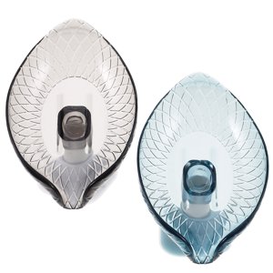 UPGRATOR 2Pack Autodrainage Dish Savon Draining Racks Transparent Blue Green
