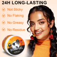 thumbnail image 3 of Apooliy Strong Hold Hair Wax, Non-Greasy Styling Wax for All Hair Types, Edge Control Wax, No Flaking, Long Lasting Braid Gel, Easy to Use, Smoother,120ml, 3 of 3
