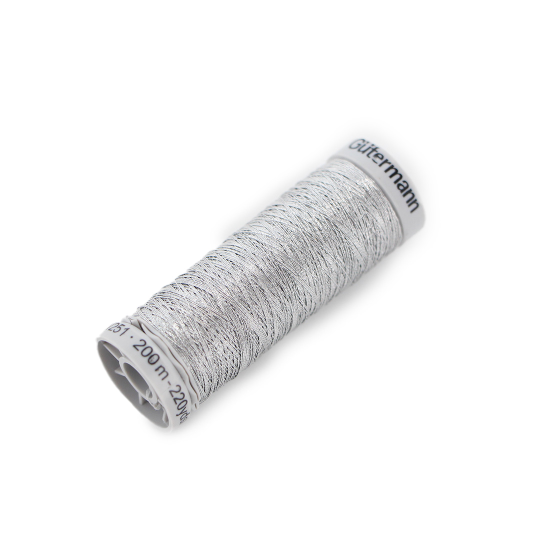 GÜTERMANN Dekor Metallic Thread, 200 m (218.7 yd), Strong & Versatile for Embroidery