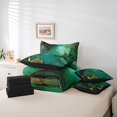 thumbnail image 4 of YST Turqoise Marbling Bedding Set, 7-Piece, Watercolor Aesthetic Theme, Twin, 4 of 4