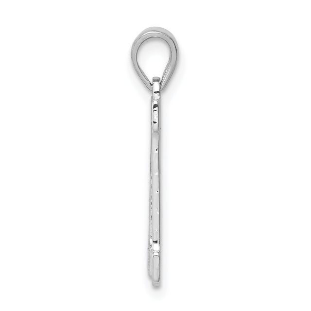 925 Sterling Silver Dainty Letter M Initial Name Monogram Necklace Charm Pendant