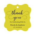 thumbnail image 1 of Darling Souvenir Custom Names Thank You For Celebrating With Us Wedding Hang Tags Personalized Party Tags-Yellow-100 Tags, 1 of 1