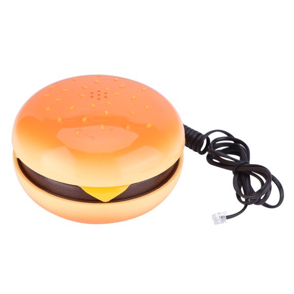 Ccdes Novelty Emulational Hamburger Telephone Wire Landline Phone Home Decoration, Phone, Hamburger Telephone