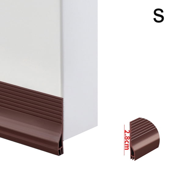 1M Door Bottom Sealing Strip Self-Adhesive Sound Insulation Anti-Theft Door Waterproof Four Colors Home Decoration Gap Baffle