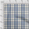 thumbnail image 2 of oneOone Rayon Grayish Blue Fabric Check Sewing Craft Projects Fabric Prints By Yard 56 Inch Wide, 2 of 4