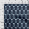thumbnail image 1 of oneOone Silk Tabby Fabric Floral Ikat Print Sewing Fabric BTY 42 Inch Wide, 1 of 1