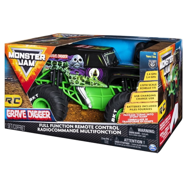 Monster Jam, Official Grave Digger Remote Control Truck 1:15 Scale