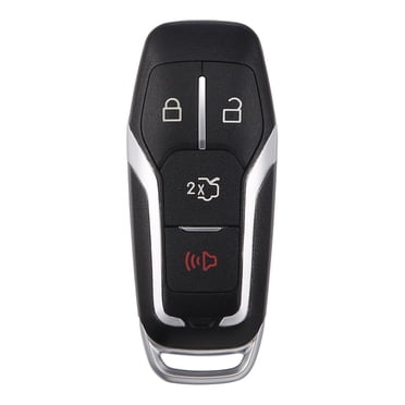 Unique Bargains Boîtier de Clé de Voiture à 4 Boutons Télécommande Étui de Clé Entrée Sans Clé pour Ford Explorer 2016-2017