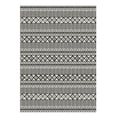 thumbnail image 1 of Mainstays Indoor Modern Tribal Geometric Machine-Tufted Black and White Area Rug, 5' x 7', Machine Washable, Non-Skid Backing, 1 of 5