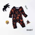 thumbnail image 2 of TIMIFIS Pyjamas d'Halloween Assortis pour la Famille Ensembles Assortis 2 Pcs Pyjamas d'Halloween Phosphorescents Pyjama Tenue de Nuit Combinaison Toile d'Araignée Fantômes Citrouille Squelette Arbre Pyjama Haut et Pantalon Tenue Vêtements de Maison Pyjamas 12-18 Mois, 2 of 4