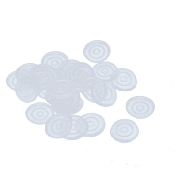 Unique Bargains Plastic Antislip Glass Table Non-slip Pad Cushion 30Pcs 18mm Dia