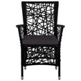 thumbnail image 3 of vidaXL 9 Piece Outdoor Dining Set Poly Rattan Black, 3 of 5