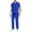 Blue, variant on Cameland Scrubs Set Men Stretch V-Neck Scrub Top and Elastic Waistband Pants Scrubs for Men, Men's Workwear Uniform