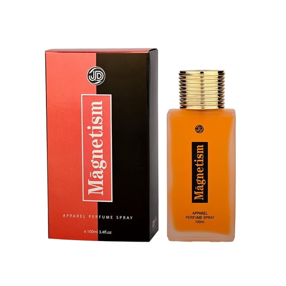 JD International Magnetism Apparel Perfume Spray For Men & Women 100ml, 3.4 Fl.oz. | Long Lasting Unisex Fragrance | Valentine's Day Gift