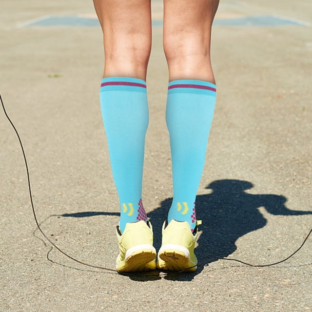 Pisexur Chaussettes de Compression de Sport de Loisirs pour Hommes et Femmes, Chaussettes de Compression à Tube Long pour l'Extérieur, Chaussettes de Course et de Mise en Forme