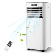 Costway climatiseur portable 10000 BTU avec télécommande 3-en-1 avec séchage