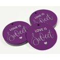 thumbnail image 3 of Inkdotpot Pack Of 50 Love Is Sweet Wedding Favor Paper Tags Craft Real Silver Foil Hang Tags, 3 of 6