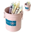 thumbnail image 2 of Pencil Desk Holder, Cute Durable Metal Pen Holder Large Capacity  for Study Pink,Green,White,Red, 2 of 8