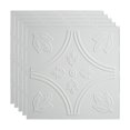 thumbnail image 1 of Fasade Traditional Style 5 Vinyl 2ft x 2ft Lay-In Ceiling Panel Gloss White 5 Pack, 1 of 4