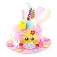 thumbnail image 1 of kurtrusly Complete Easter Hat Making Kit Eco-Friendly Non-Woven For Children Eco-friendly Easter Hats Are pink, 1 of 6