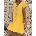 thumbnail image 2 of Kcodviy Femmes Style d'Été Feminino Robe pour Dames Été Vestido T-Shirt Décontracté Grandes Robes pour Adolescentes Taille Robe pour Dames, 2 of 8