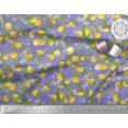 thumbnail image 2 of Soimoi Polyester Crepe Fabric Leaves,Floral & Lemon Vegetable Print Sewing Fabric Yard 52 Inch Wide, 2 of 3