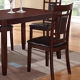 thumbnail image 3 of Cosmic Homes Alexia 7-Piece Classic Wooden Dining Set In PU Upholstery - Espresso, 3 of 6