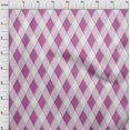 thumbnail image 4 of oneOone Polyester Spandex Purple Fabric Argyle Craft Projects Decor Fabric Printed By The Yard 56 Inch Wide, 4 of 4
