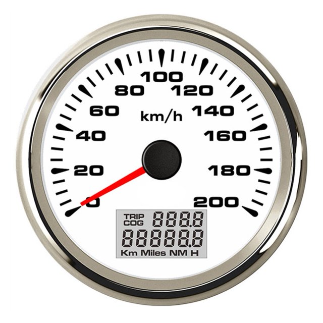 85mm GPS Speedometer 200KM/H IP67 Waterproof Speed Gauge For Car Truck SUV With Backlight 9-32V With Red Backlight ,Wide Applicability