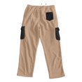 thumbnail image 4 of Ceisia Men Solid Color Loose Casual Pants Elastic Waist Drawstring Sports Gift Work Trousers, 4 of 8