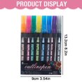 thumbnail image 3 of ZXNWN Double Line Outline Pen Set Glitter Gel Pens for Adult Coloring Books DIY Crafts 8pc Set A, 3 of 9