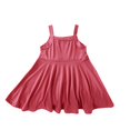thumbnail image 2 of NJDVHB Robe d'Été pour Tout-Petit, Robe de Plage pour Fillette, Robe de Fête pour Fille, Robe Sans Manches Imprimée pour Fille, Robe de Princesse à la Mode et Décontractée, Rose, 110, 2 of 3