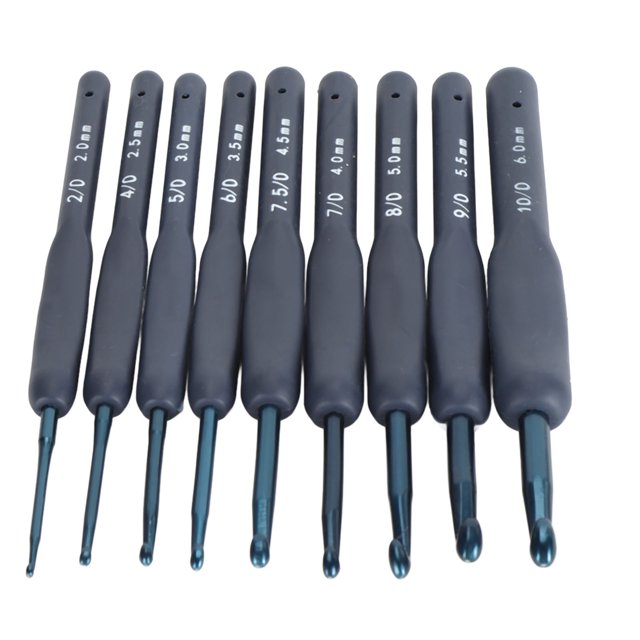 Ergonomic Crochet Hooks Set, Beginners Crochet Hooks Lightweight Easy To Hold Soft Grip for Travel