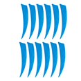 thumbnail image 2 of S SERENABLE 12 Pack s - 4 Inch Natural Turkey Feathers - Fletching DIY Hunting Training Light Blue, 2 of 9