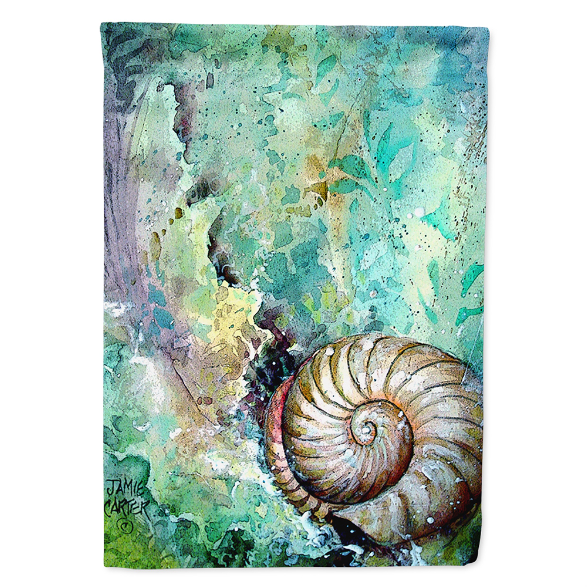 Carolines Treasures PJC1037GF The Treasure Of The Surf Shell Flag Garden Size