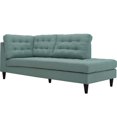 thumbnail image 1 of Modway Empress Upholstered Polyester Fabric Right Facing Chaise in Laguna, 1 of 5