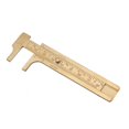 thumbnail image 3 of LHCER Caliper Ruler, mm/inch Vernier Caliper,1pc Brass Sliding Gauge Vernier Caliper Ruler Measuring Tool Double Scales mm/inch, 3 of 8